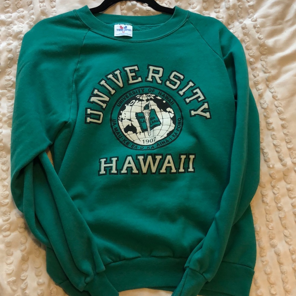 -RARE- Vintage Medium TeeJays University of Hawaii NCAA sweatshirt